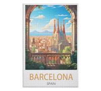 Release Stress and Solve Problems,Barcelona Spain,Adults 1000 Piece Jigsaw Puzzle- Christmas,75x50,wooden puzzle ,AA-88