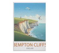 Release Stress and Solve Problems,Bempton Cliffs England ,Adults 1000 Piece Jigsaw Puzzle- Christmas,70x50,paper puzzle,AA-8