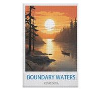 Release Stress and Solve Problems，Boundary Waters Minnesota，Adults 1000 Piece Jigsaw Puzzle- Christmas，75x50，wooden puzzle ，AA-648
