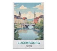 Release Stress and Solve Problems，Luxembourg Europe，Adults 1000 Piece Jigsaw Puzzle- Christmas，52x38，paper puzzle ，AA-1128
