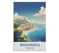 Release Stress and Solve Problems,Makarska Croatia,Adults 1000 Piece Jigsaw Puzzle- Christmas,75x50,wooden puzzle ,AA-1148