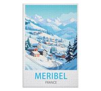 Release Stress and Solve Problems,Meribel France,Adults 1000 Piece Jigsaw Puzzle- Christmas,52x38,paper puzzle ,AA-48