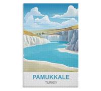Release Stress and Solve Problems,Pamukkale Turkey,Adults 1000 Piece Jigsaw Puzzle- Christmas,70x50,paper puzzle,AA-1108