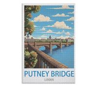 Release Stress and Solve Problems,Putney Bridge London ,Adults 1000 Piece Jigsaw Puzzle- Christmas,52x38,paper puzzle ,AA-708