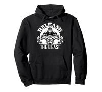 Release The Beast, Weight lifter Gym Strong man Body Builder Pullover Hoodie