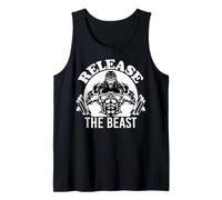 Release The Beast, Weight Lifter Gym Strong Man Body Builder Tank Top