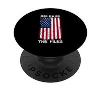 RELEASE THE FILES Political Activism PopSockets Adhesive PopGrip