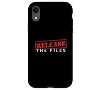 Release The Files Stamp Distressed American Politics Case for iPhone XR