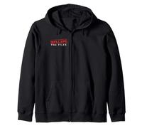 Release The Files Stamp Distressed American Politics Zip Hoodie