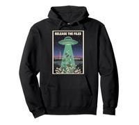Release the Files UFO Disclosure UAP Alien Conspiracy Pullover Hoodie