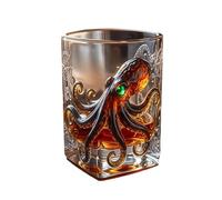 Release the Octupus Glass, Sea Legend Pirate-Bar Whiskey Wine Glass, Personality Unique Octupus Drinkware, Gift for Dads, Brothers, Rum Lovers, Whiskey Fans, Pirate-Theme Collectors (1 pcs)