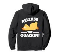 Release The Quackin Funny Duck Lover Men Women Pullover Hoodie