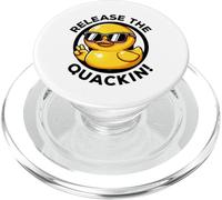 Release The Quackin I Love Duck Lovers Funny Yellow Duck PopSockets PopGrip for MagSafe
