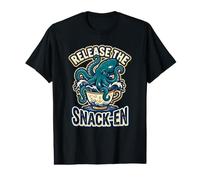 Release The Snack-En Humor Morning Routine Caffeine Lover Co Value Graphic T-Shirt
