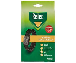 Relec Black mosquito bracelet with citronella for the whole family, from 3 years old
