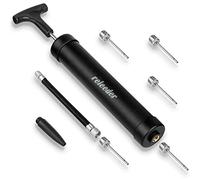 Releeder Portable Ball Pump Kit, 5 Needles, 1 Nozzle & Extension Hose for Soccer, Basketball, Football, Volleyball, Water Polo, Rugby, Exercise Sports Ball, Balloon, Swim Inflatables