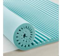 Releep 2 Inch Cooling Gel Memory Foam Mattress Topper Twin Size, 5-Zone Back Pain Relief College Dorm Mattress Topper, Orthopedic Pressure Relief Bed Topper, CertiPUR-US Certified