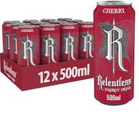 Relentless Cherry Energy Drink, 500ml, Pack of 12