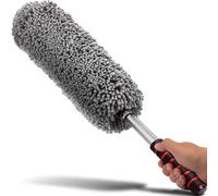 Relentless Drive Car Duster Exterior Scratch Free - Premium Microfiber Duster for Car - Long Secure Extendable Handle, Removes Pollen, Dust & Lint, Car Gifts for Men, Gifts for Car Guys