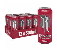 Relentless Energy Drinks 24 Pack 500ml (12 Cans Cherry & 12 Cans Fruit Punch) - By Shop 4 Less