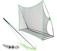 RELENTLESS GOLF Large Golf Net +Speed Stick & Free Training Plan