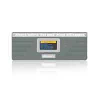 Reletech M.2 Portable SSD USB 3.2 Type C 10Gps Hard Drive Case, Support NVMe/SATA Two Protocols, Suitable for MacBook SSD Case Gen 2 (10Gbps) to NVMe PCI-E SSD Case LED (Gray)