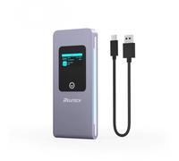 Reletech M.2 SSD Portable USB3.1 Type-C 10Gps Hard Drive case, Supports NVMe/SATA Two protocols, Suitable for MacBook Enclosure Gen 2 (10 Gbps) to NVMe PCI-E M.2 SSD Case (Silver)