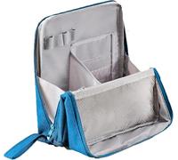 Relevanton Standing Makeup Bag, Relevanton Standing Makeup Bag Portable, Large Capacity (Blue)