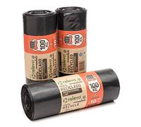 Relevo 150L Heavy Duty Bin Bags - 55 µm (Micron) Thick with a 100kg weight Resistance, Serve as Garden Waste Bags or as Rubble Sacks Heavy Duty