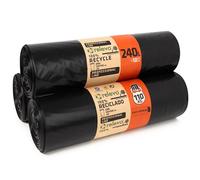 Relevo 240L Wheelie Bin Liners - 55 µm (Micron) Thick, Reusable and Extra Strong Wheelie Bin Bags, 120 cm x 140 cm Extra Large Bin Bags