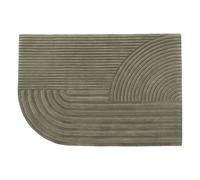 Muuto - Relevo Wool Rug 170x240 cm, Taupe - Taupe