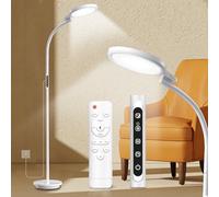 Relhafethy Floor SAD Lamp 10,000 Lux, UV-Free SAD Light Therapy Lamp with Touch & Remote Control, Timer & 5 Brightness & 5 Colour Temperatures, Adjustable Height Daylight Lamp for Home/Office Use