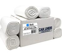 Reli. Premium 40-45 Gallon Trash Bags Heavy Duty (150 Count) Clear Recycling Bags 45 Gallon - Garbage Bags (Made in USA), 40 Gallon- 44 Gallon, 45 Gallon Clear Trash Bags, Can Liners 40-45 Gal