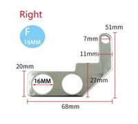 Reliable 16MM Bracket for Motorcycle For waterproof Switch Installation (F-Right)