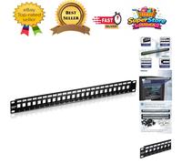 TRENDnet TC-KP24 24-Port Blank Keystone 1U Patch Panel - TC-KP24 (Ver