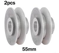 Reliable 2PCS Industrial Sewing Machine Clutch Motor Pulley Set for Professional and Personal Use (55mm)