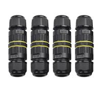 Reliable 3 Pin Outdoor Junction Box IP68 Rated for Electrical Cable and Wire Use (4Pcs)
