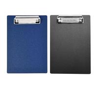 Reliable A5 Clipboard, 225x155mm, Small Writing Board & Document Holder - Black & Blue