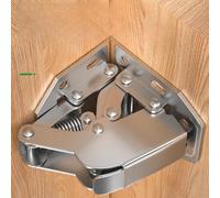 Reliable cabinet door hinges with soft close feature 90 degree swing no need to drill holes in frame or door (8 pcs)