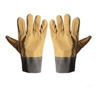 Reliable Cowhide Welding Gloves For Metal Fabrication Shops And Repair Facilities Performing For Electric Welding Under High Heat