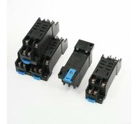 Reliable DIN Rail 8 Pin Relay Socket DTF08A 5 Pcs for JQX 13F, LY2N J, HH62P with Secure Electrical Connections