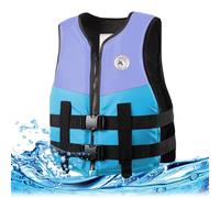 Reliable Flotation Vest, Wear-Resistant Oxford Fabric & High-Buoyancy EPE Foam, Zipper and Dual Security Buckles(Blue,M)