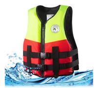 Reliable Flotation Vest, Wear-Resistant Oxford Fabric & High-Buoyancy EPE Foam, Zipper and Dual Security Buckles(Green,XXL)