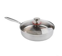 Reliable Frying Pan Constructed From Steel With 5-Layer Heat Management System For Responsive Control On Gas Electric Induction And Oven(28)