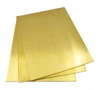Reliable H62 Brass Sheets for Industrial Projects Exceptional Durability with Cut Specifications (0.5 * 100 * 100mm)