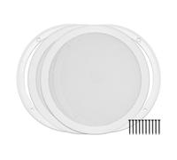 Reliable Hardware Company RH-4002-8-2-A White Surface Mount 8-3/8"""" Speaker Covers Pair