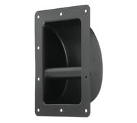 Reliable Hardware Company RH-6600-A Cabinet Handle, Marshall Style, Medium Size, Steel, Black