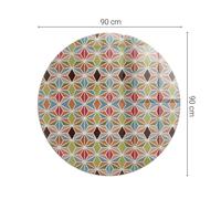 Reliable Heatproof Glass Hearth Plate Protector Polygonal Patterns In A Grid