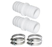 Reliable Hose Adapter with 38mm Hose Clamps Great for Submersible Pumps (2+4)