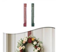 Reliable iron hooks for hanging wreaths on For Doors, crafted to support holiday decorations with a classic seasonal design for festive atmosphere (Red)
